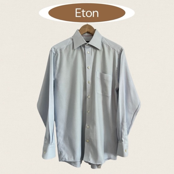Eton Men's Sky Blue Dress Shirt - Picture 1 of 3